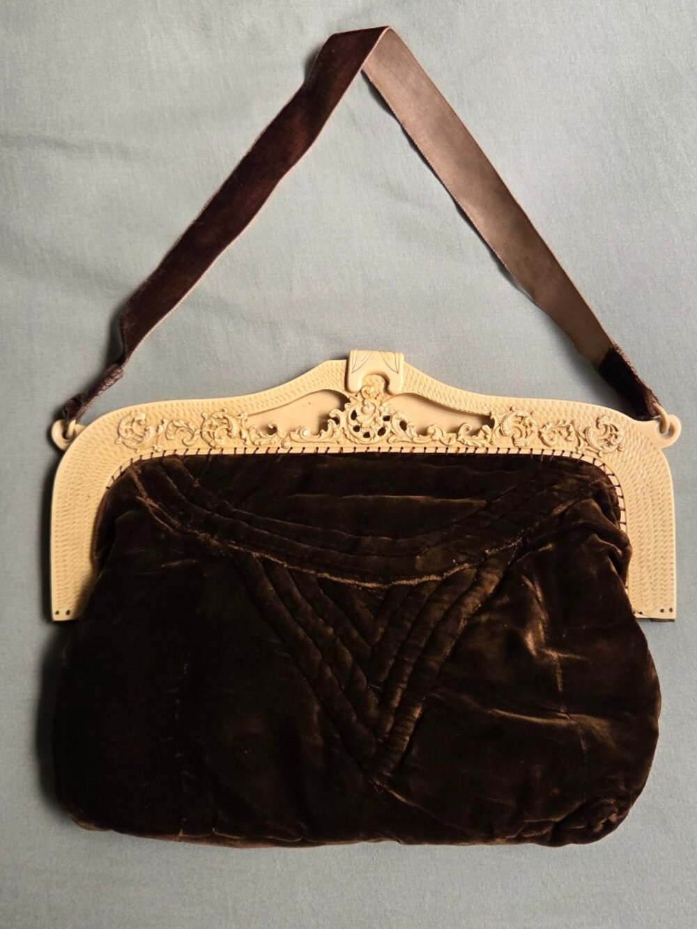 1920s Brown Purse